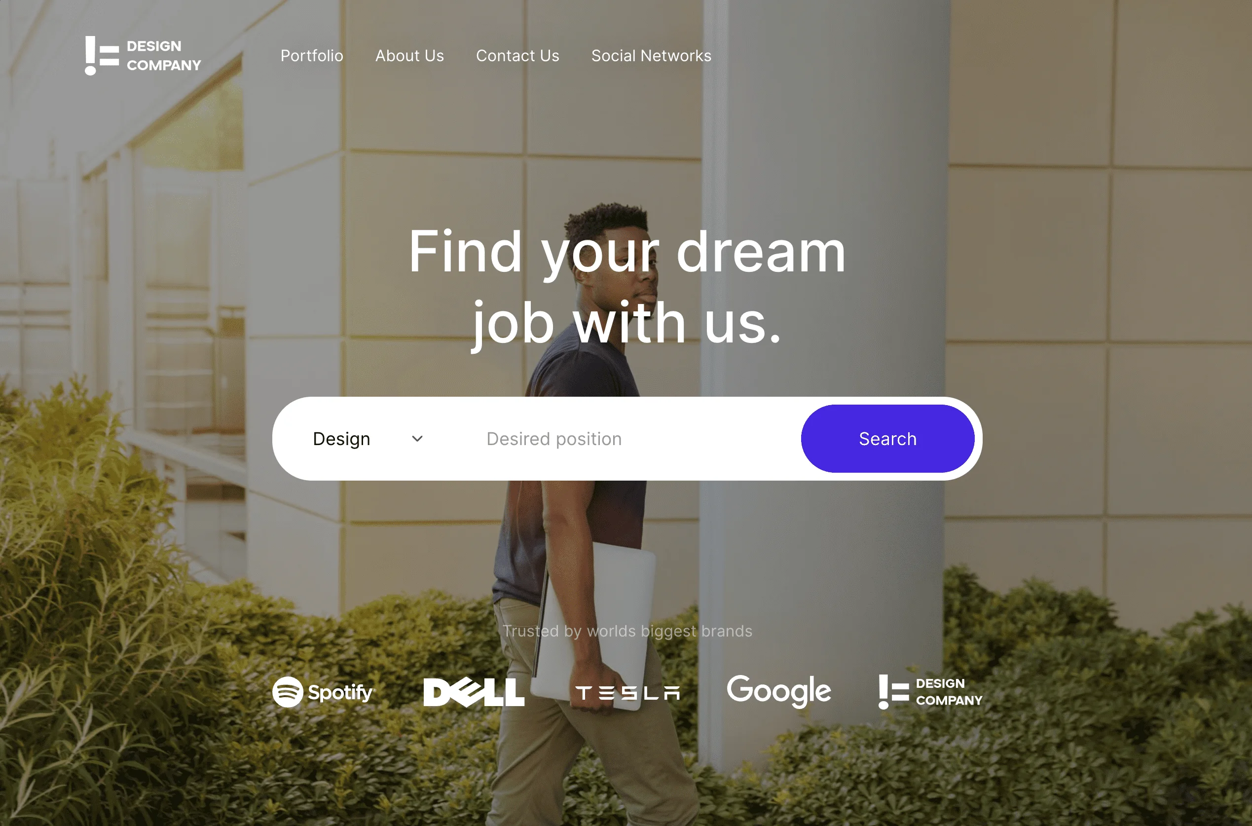 Portfolio website Not a Design Company - Job Board