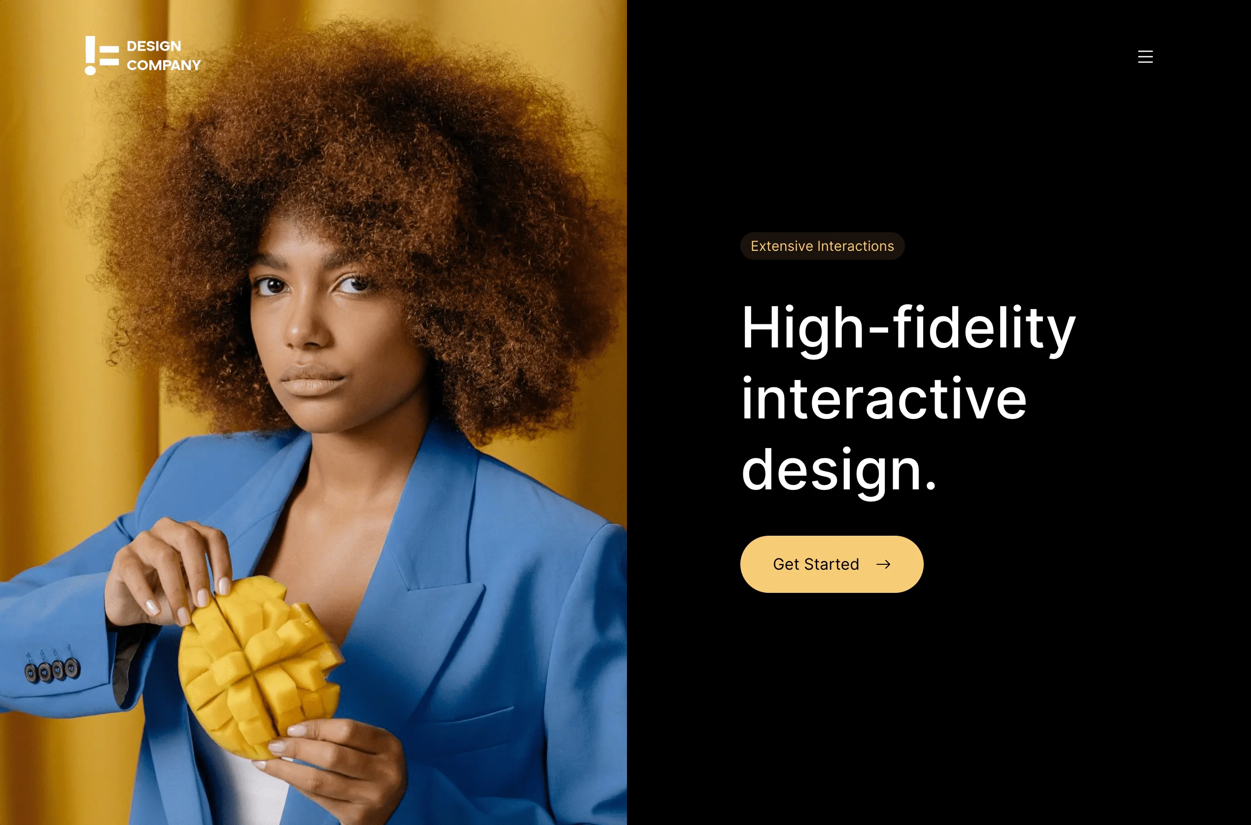 Portfolio website Not a Design Company - Product