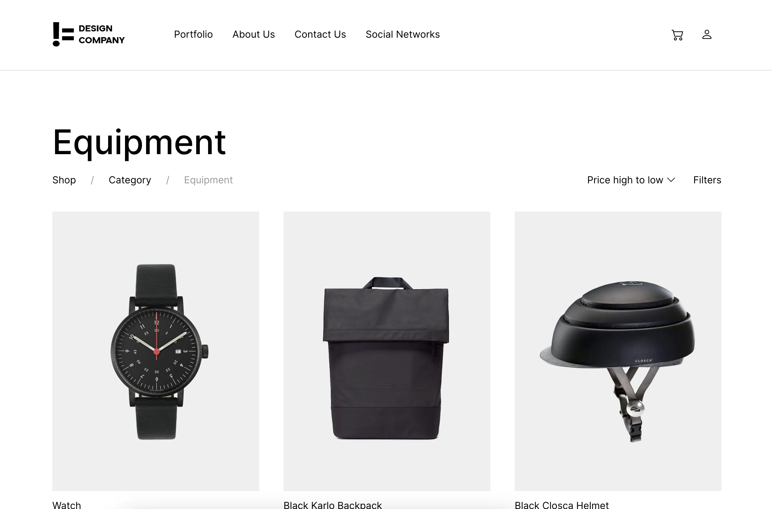 Portfolio website Not a Design Company - Listing
