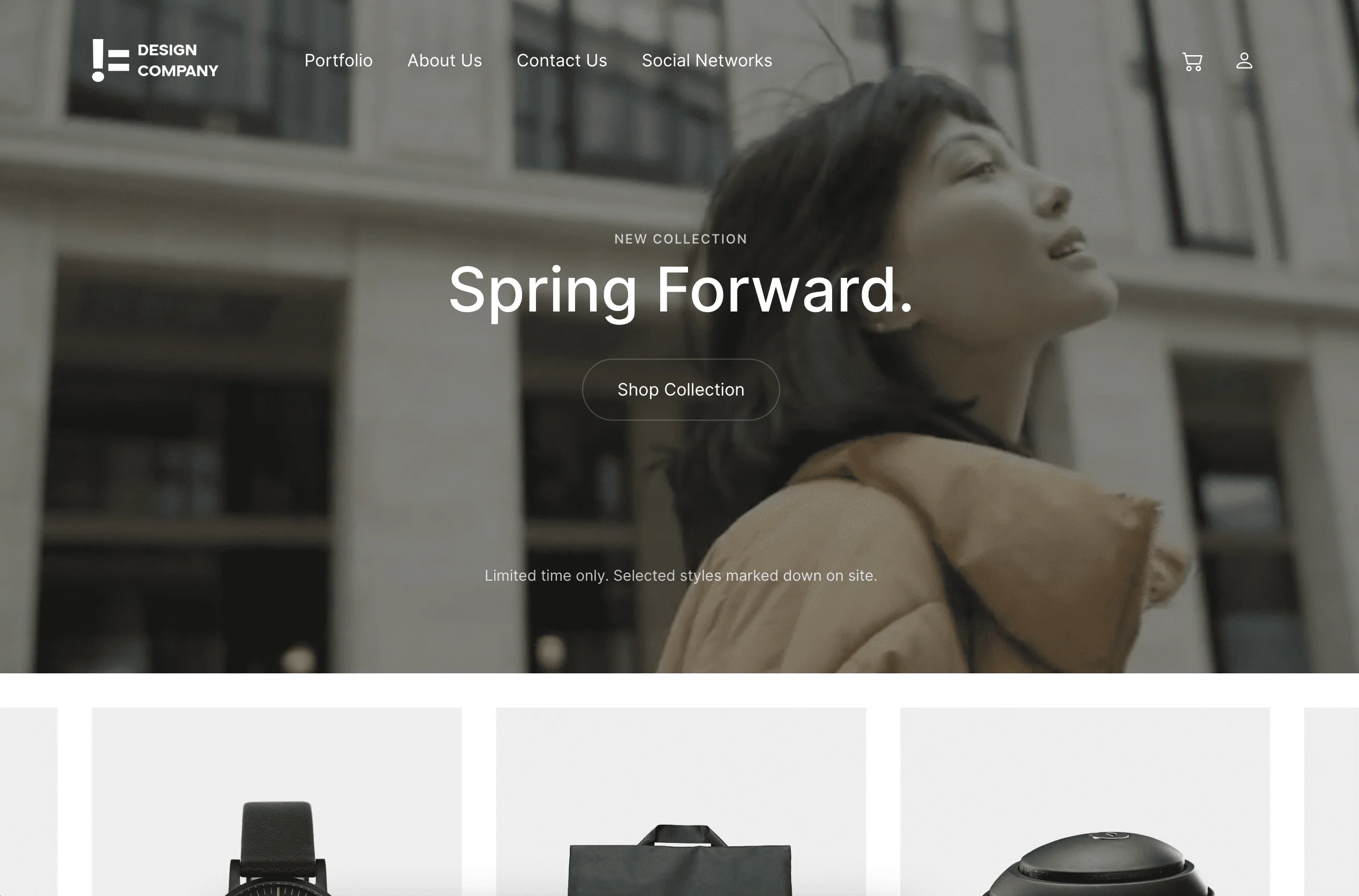 Portfolio website Not a Design Company - Shop